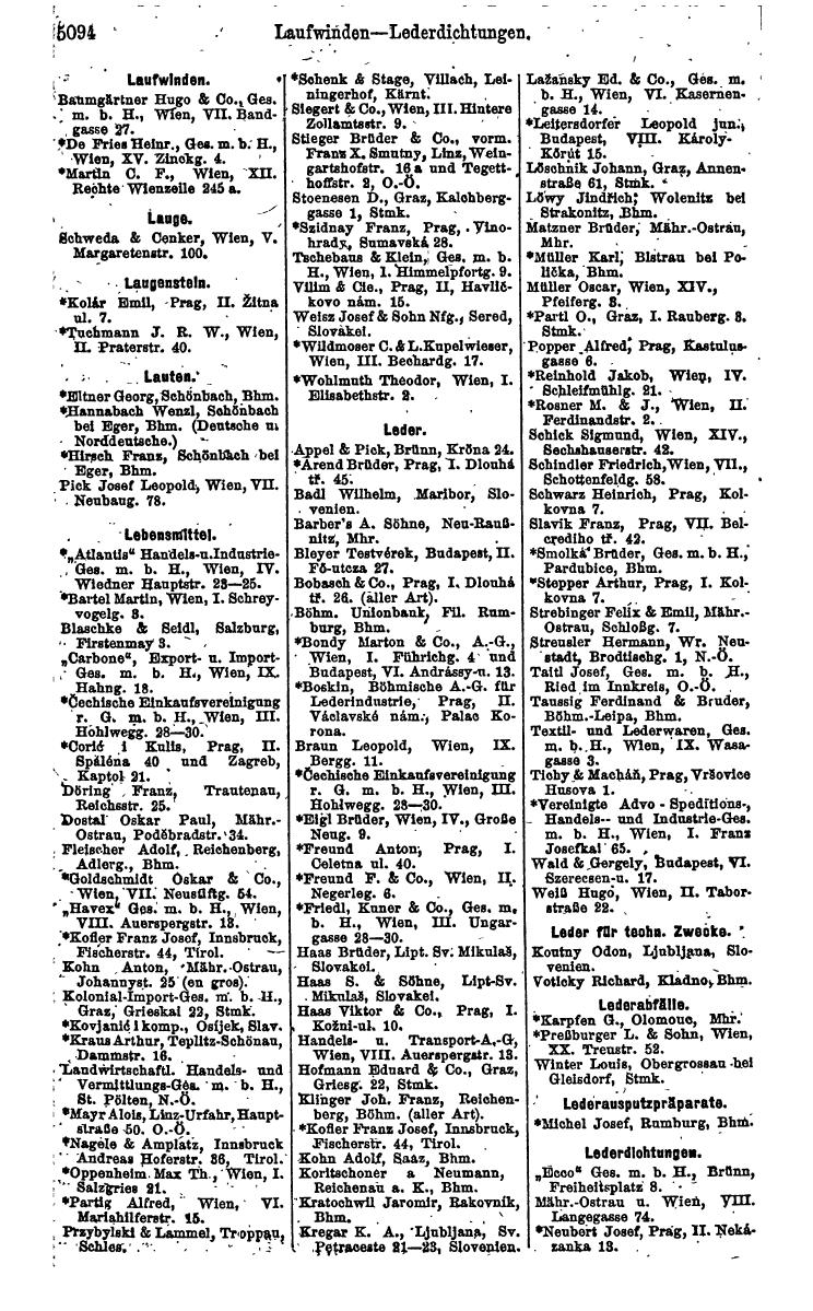 Compass 1922. Band VI: Österreich, Tschechoslowakei, Ungarn, Jugoslawien. - Page 1652