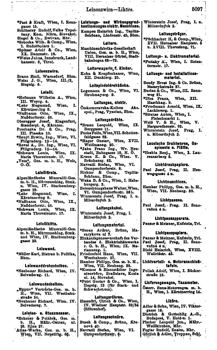 Compass 1922. Band VI: Österreich, Tschechoslowakei, Ungarn, Jugoslawien. - Page 1655
