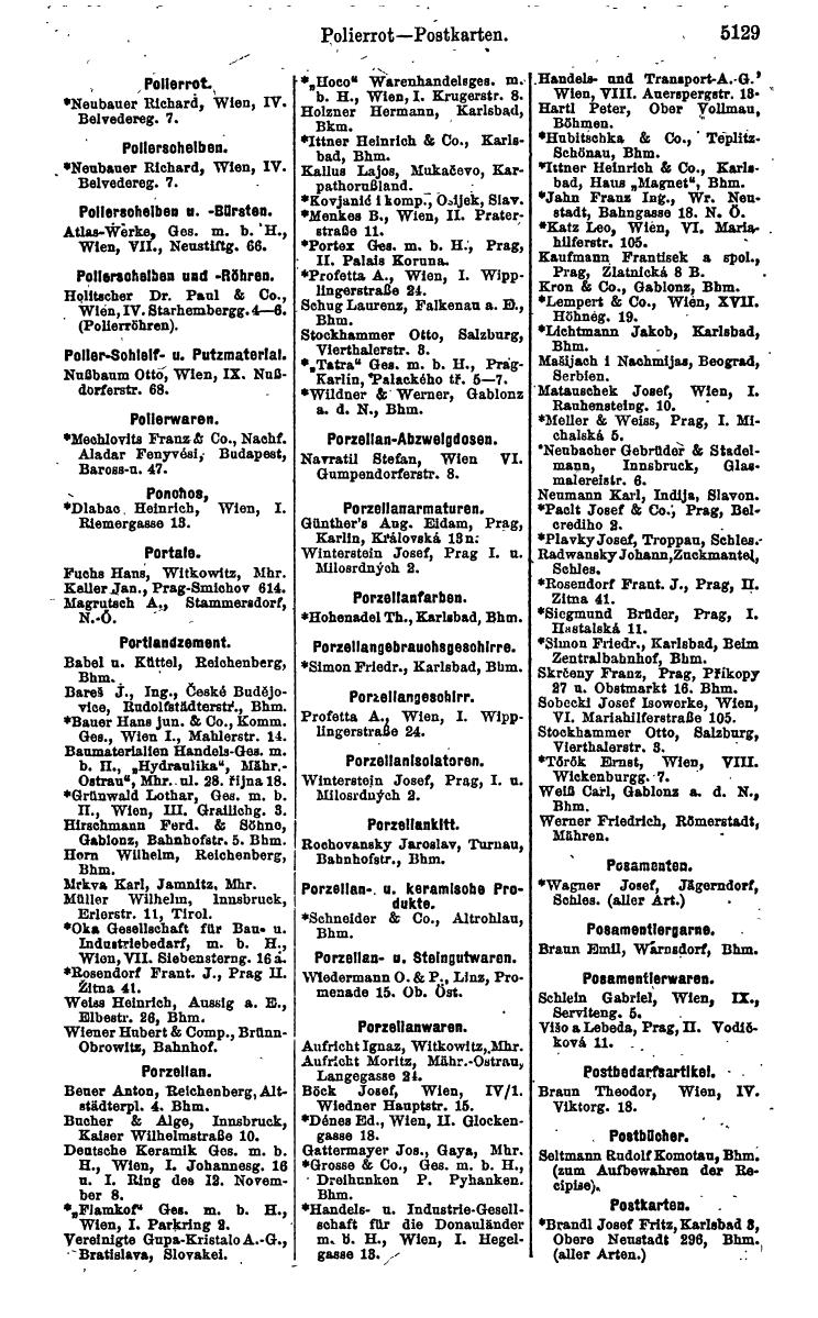 Compass 1922. Band VI: Österreich, Tschechoslowakei, Ungarn, Jugoslawien. - Page 1687