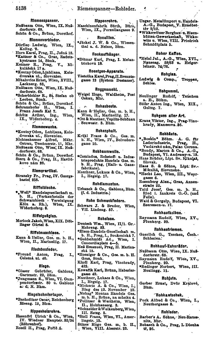 Compass 1922. Band VI: Österreich, Tschechoslowakei, Ungarn, Jugoslawien. - Page 1696