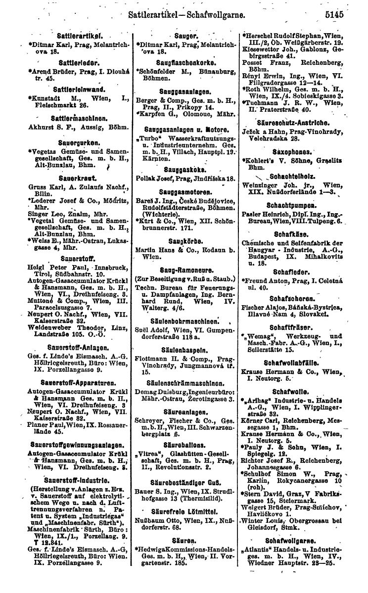 Compass 1922. Band VI: Österreich, Tschechoslowakei, Ungarn, Jugoslawien. - Page 1703