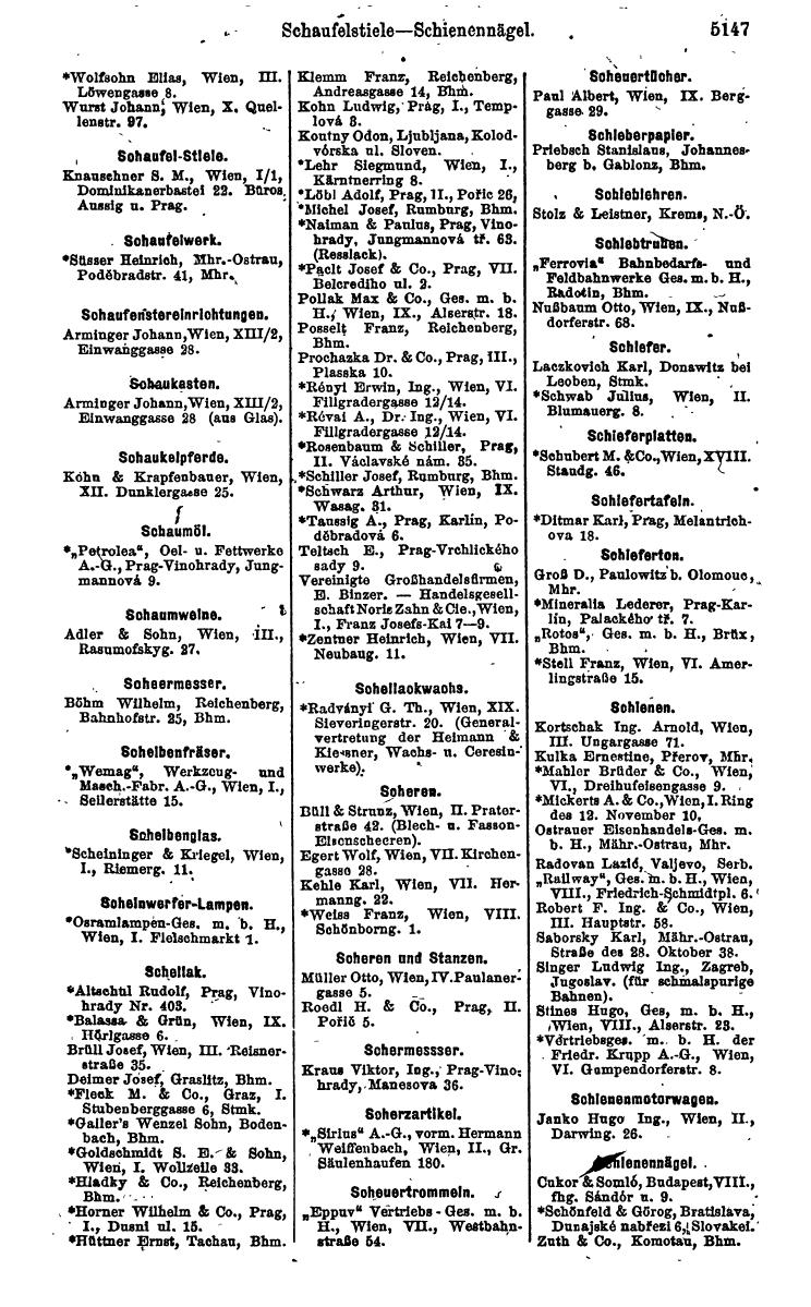 Compass 1922. Band VI: Österreich, Tschechoslowakei, Ungarn, Jugoslawien. - Page 1705