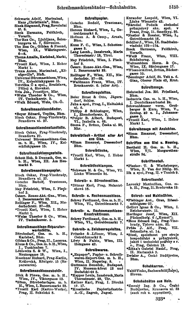 Compass 1922. Band VI: Österreich, Tschechoslowakei, Ungarn, Jugoslawien. - Page 1713