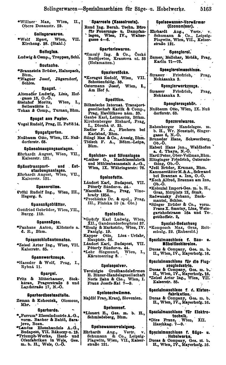 Compass 1922. Band VI: Österreich, Tschechoslowakei, Ungarn, Jugoslawien. - Page 1721