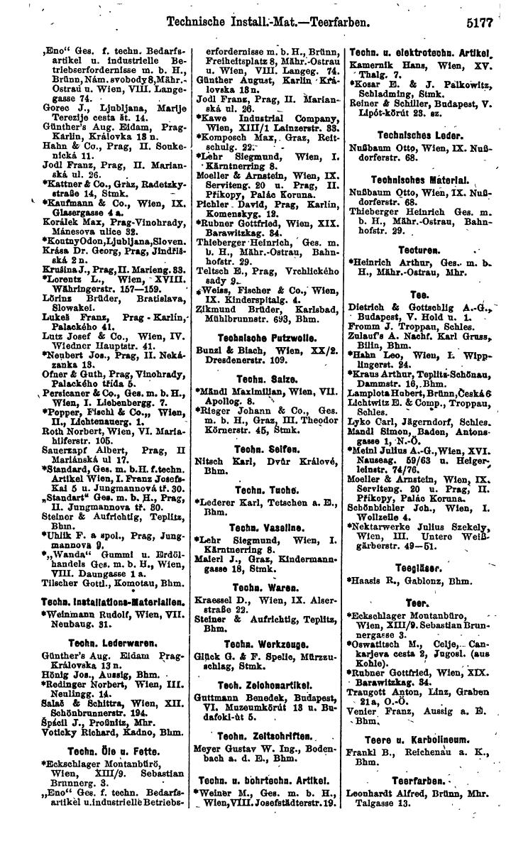 Compass 1922. Band VI: Österreich, Tschechoslowakei, Ungarn, Jugoslawien. - Page 1735