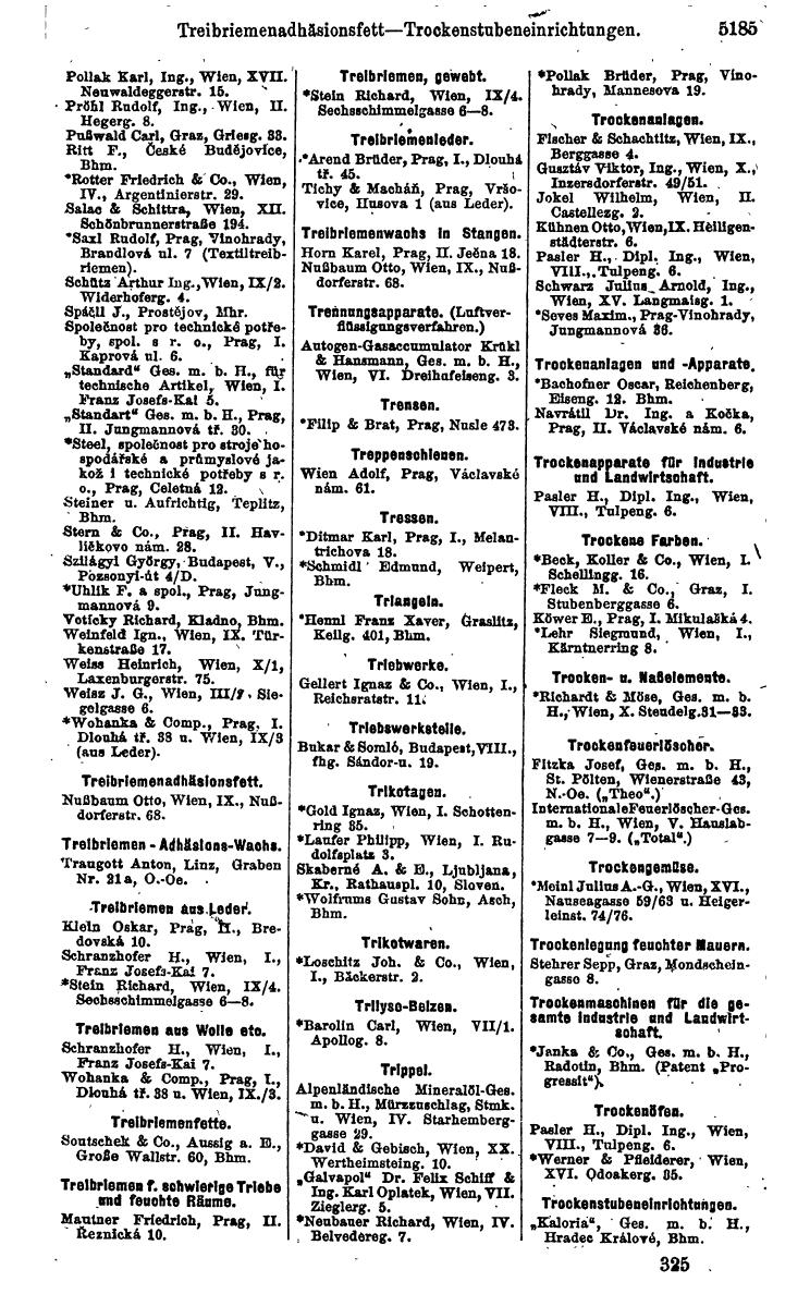 Compass 1922. Band VI: Österreich, Tschechoslowakei, Ungarn, Jugoslawien. - Page 1743