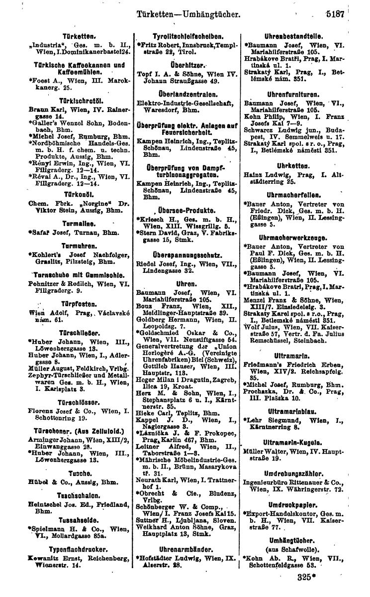 Compass 1922. Band VI: Österreich, Tschechoslowakei, Ungarn, Jugoslawien. - Page 1745