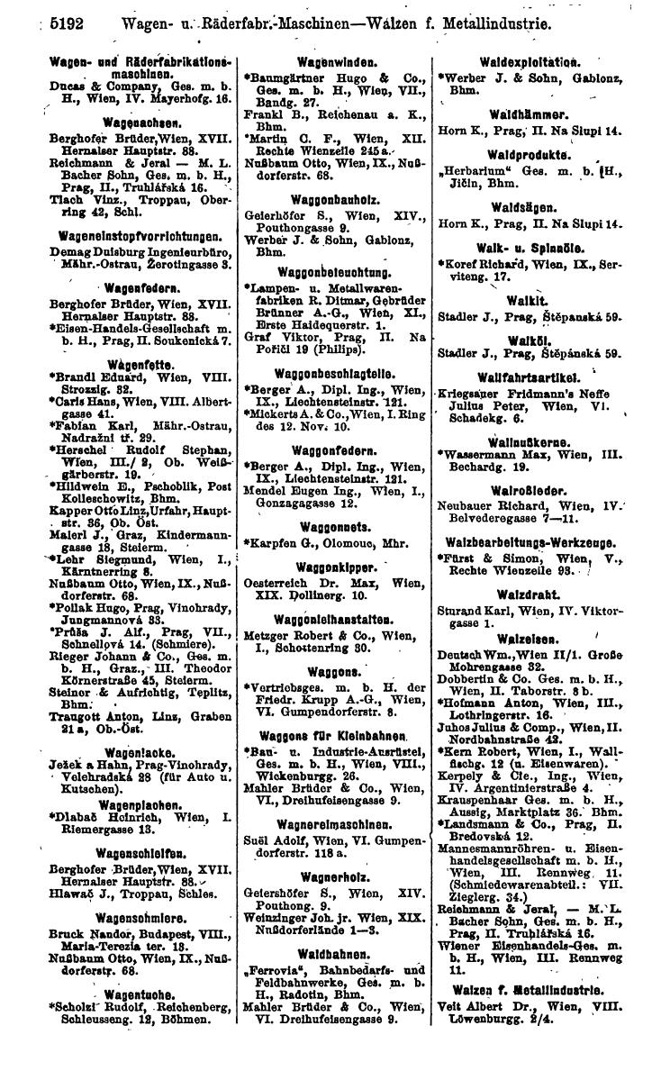 Compass 1922. Band VI: Österreich, Tschechoslowakei, Ungarn, Jugoslawien. - Page 1750