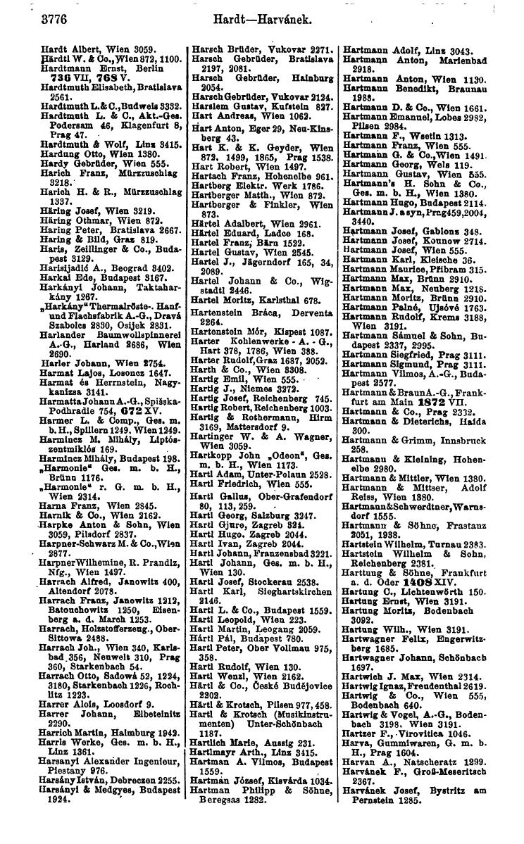 Compass 1922. Band VI: Österreich, Tschechoslowakei, Ungarn, Jugoslawien. - Page 232