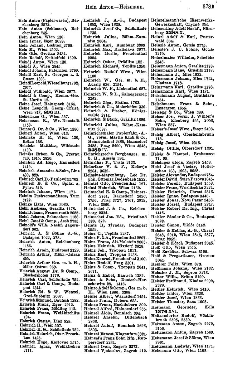 Compass 1922. Band VI: Österreich, Tschechoslowakei, Ungarn, Jugoslawien. - Page 237