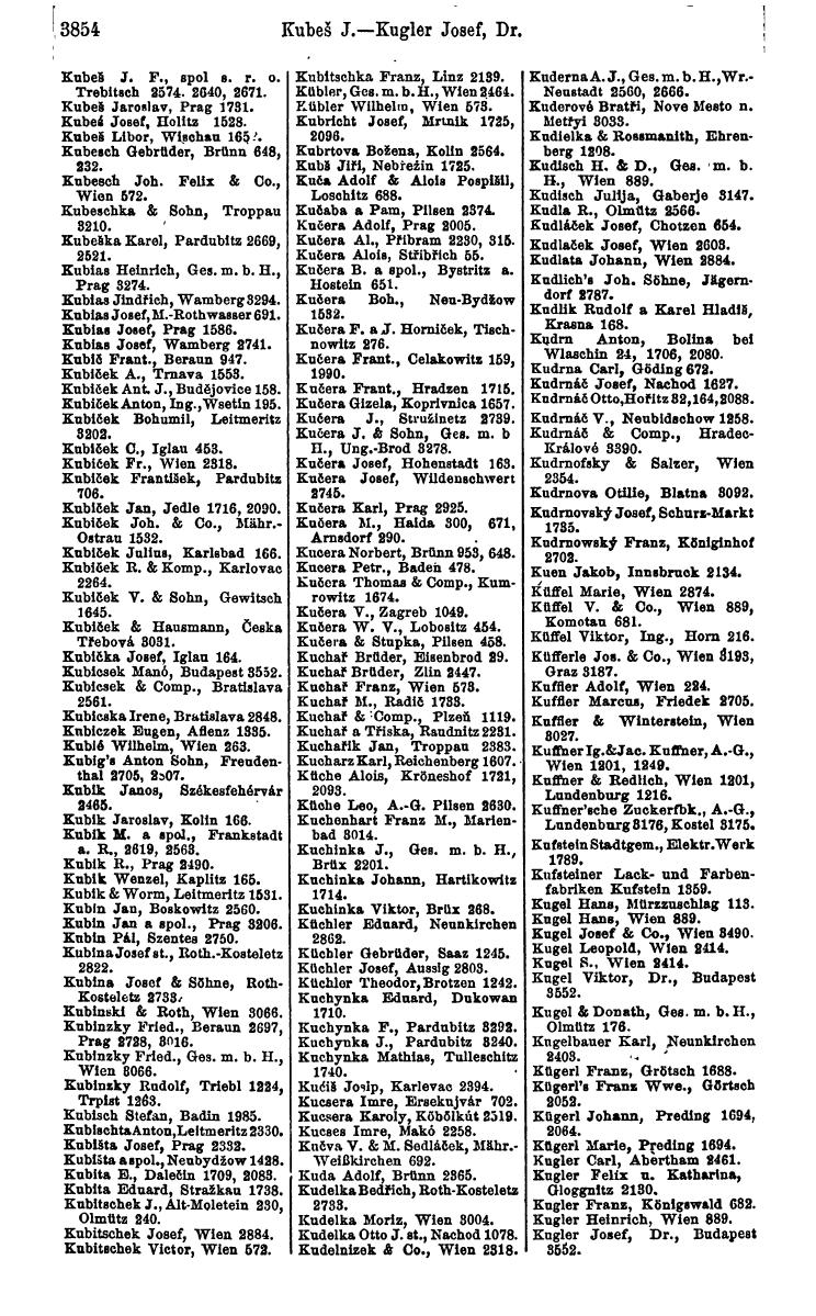 Compass 1922. Band VI: Österreich, Tschechoslowakei, Ungarn, Jugoslawien. - Page 310