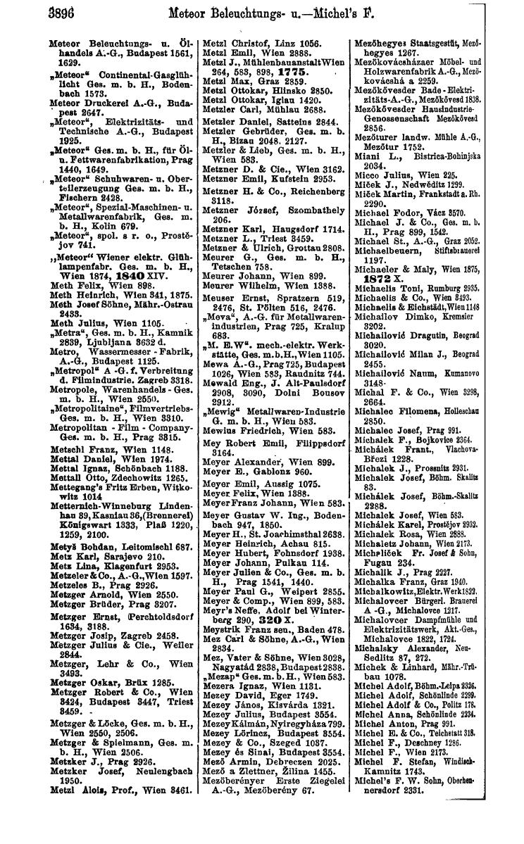 Compass 1922. Band VI: Österreich, Tschechoslowakei, Ungarn, Jugoslawien. - Page 352