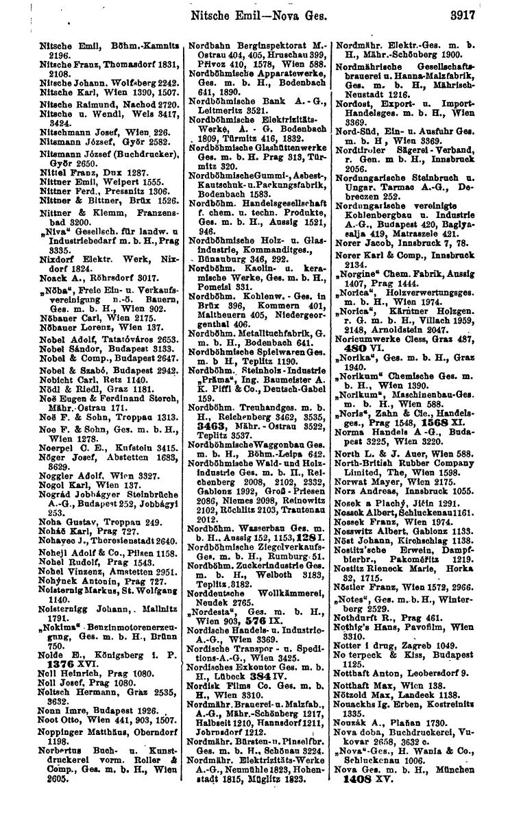 Compass 1922. Band VI: Österreich, Tschechoslowakei, Ungarn, Jugoslawien. - Page 373