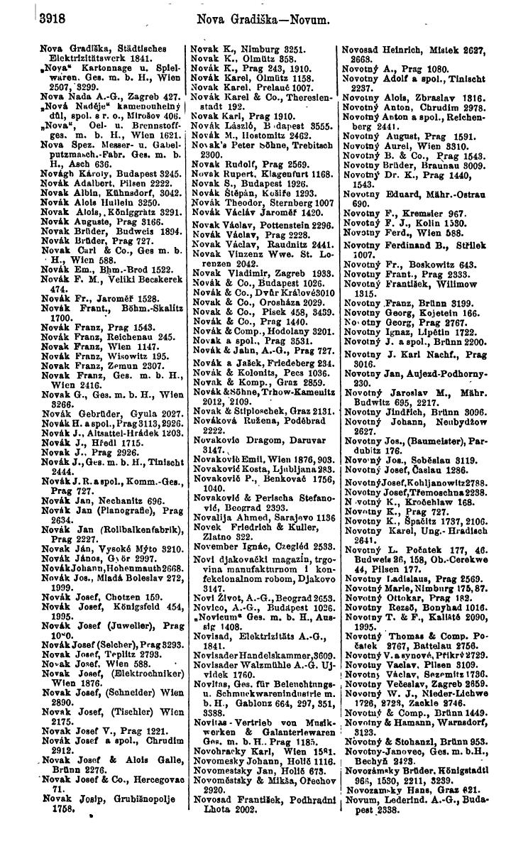 Compass 1922. Band VI: Österreich, Tschechoslowakei, Ungarn, Jugoslawien. - Page 374