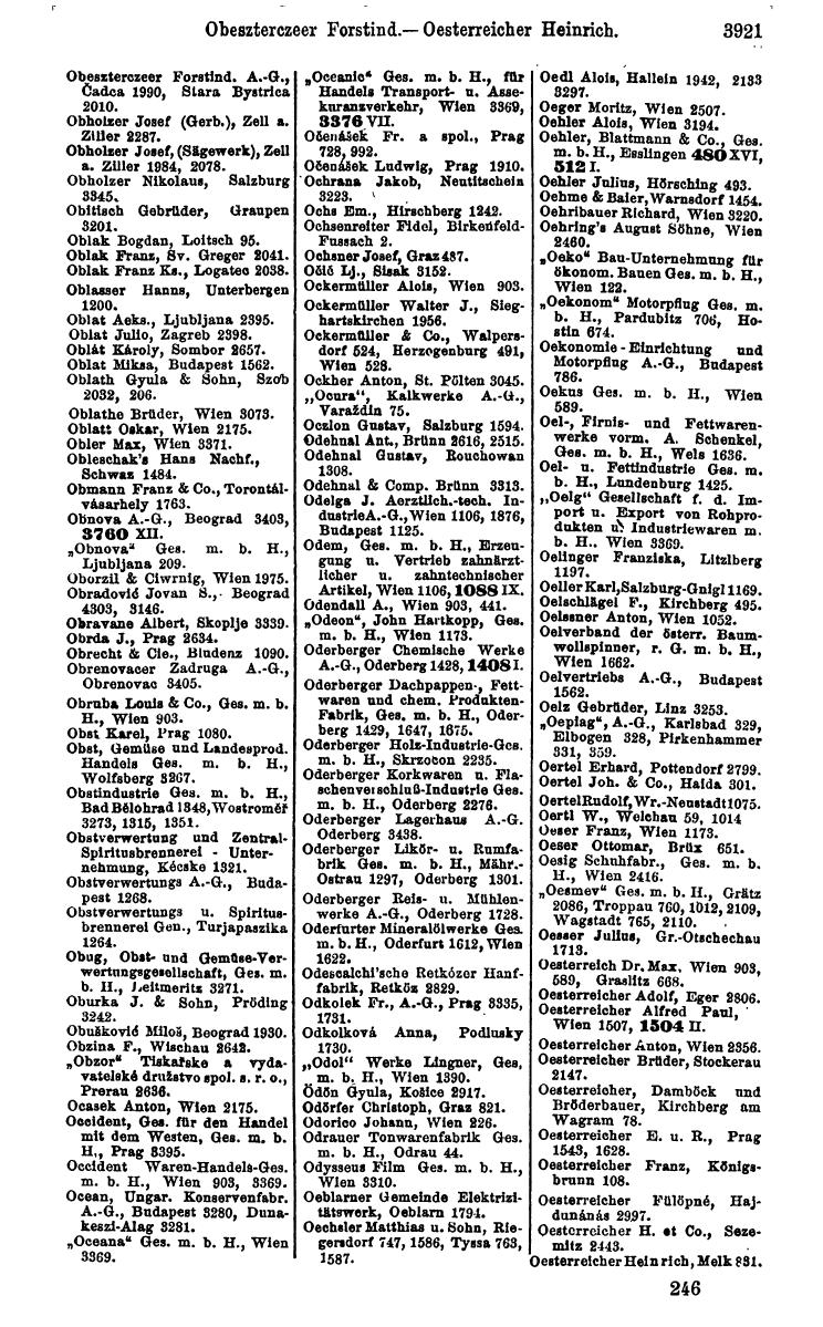 Compass 1922. Band VI: Österreich, Tschechoslowakei, Ungarn, Jugoslawien. - Page 377