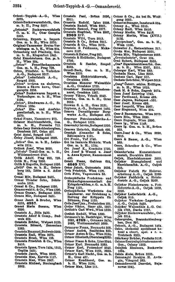 Compass 1922. Band VI: Österreich, Tschechoslowakei, Ungarn, Jugoslawien. - Page 380