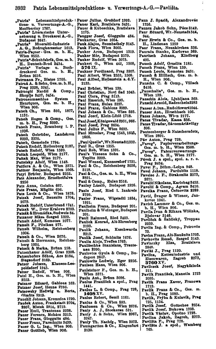 Compass 1922. Band VI: Österreich, Tschechoslowakei, Ungarn, Jugoslawien. - Page 388