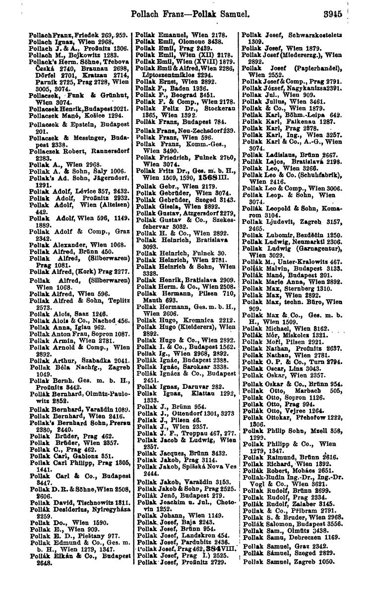 Compass 1922. Band VI: Österreich, Tschechoslowakei, Ungarn, Jugoslawien. - Page 401