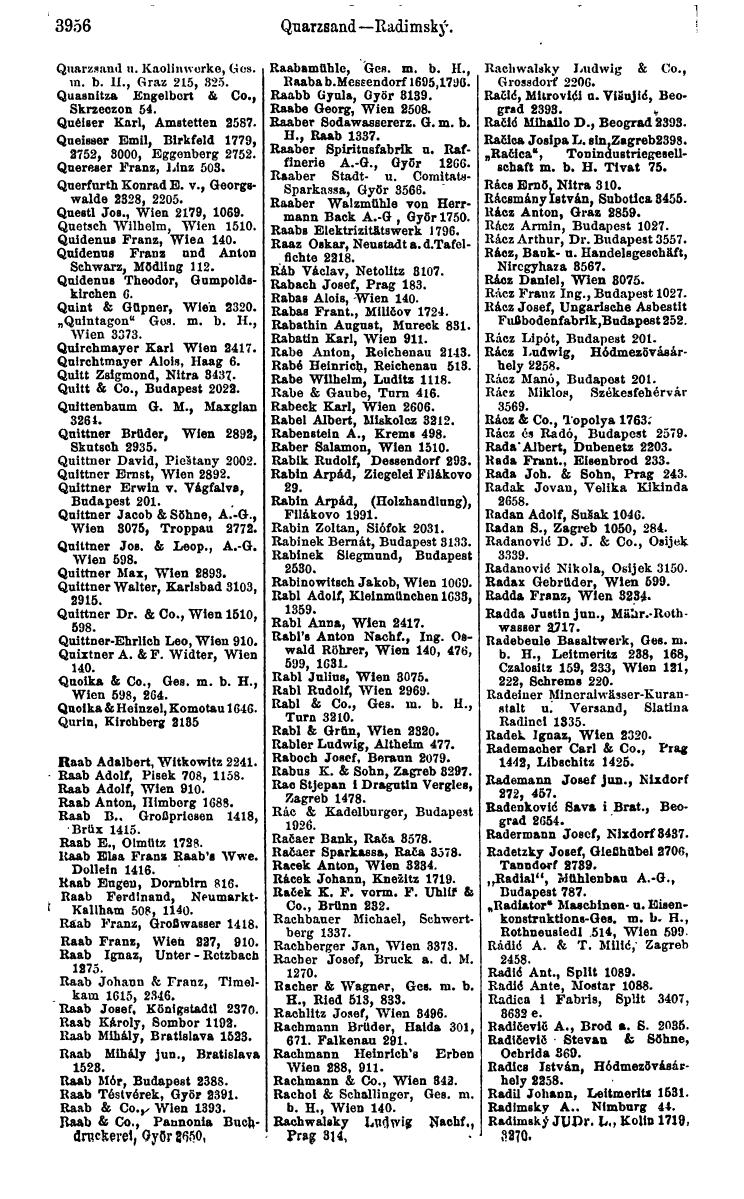 Compass 1922. Band VI: Österreich, Tschechoslowakei, Ungarn, Jugoslawien. - Page 412