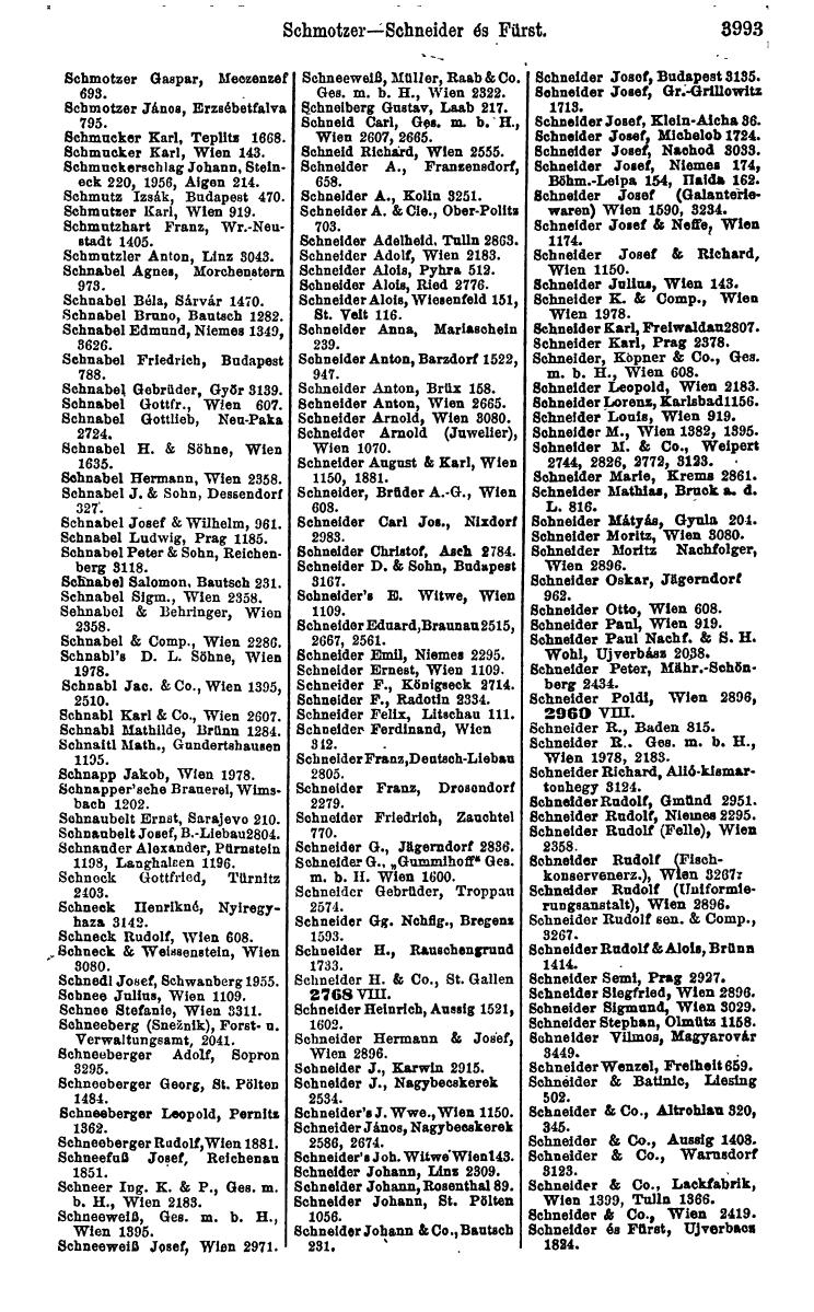 Compass 1922. Band VI: Österreich, Tschechoslowakei, Ungarn, Jugoslawien. - Page 449