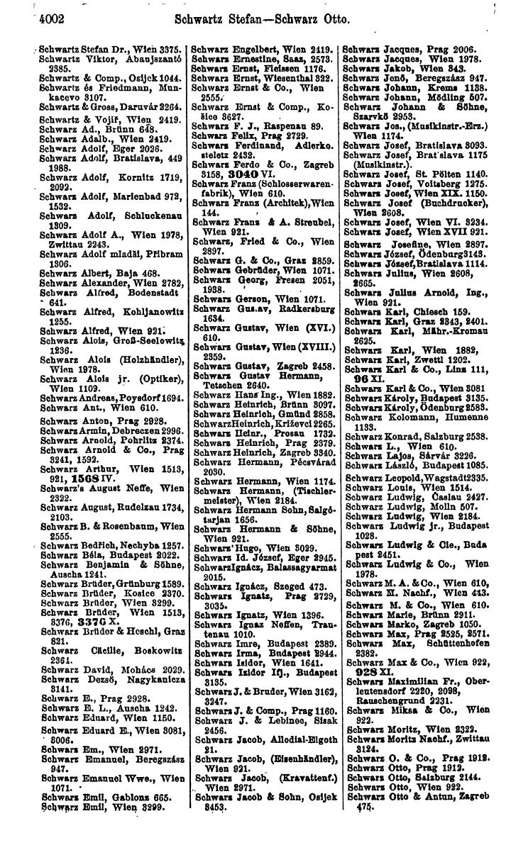 Compass 1922. Band VI: Österreich, Tschechoslowakei, Ungarn, Jugoslawien. - Page 458