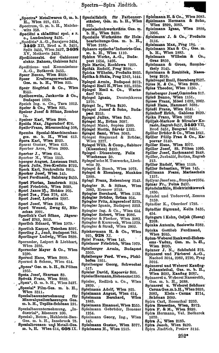 Compass 1922. Band VI: Österreich, Tschechoslowakei, Ungarn, Jugoslawien. - Page 473
