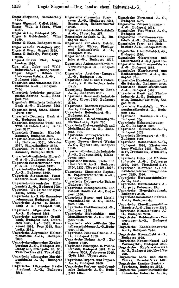 Compass 1922. Band VI: Österreich, Tschechoslowakei, Ungarn, Jugoslawien. - Page 512