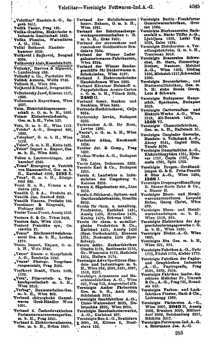 Compass 1922. Band VI: Österreich, Tschechoslowakei, Ungarn, Jugoslawien. - Page 519