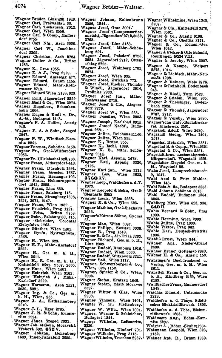 Compass 1922. Band VI: Österreich, Tschechoslowakei, Ungarn, Jugoslawien. - Page 528