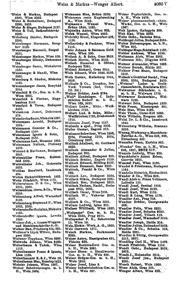Compass 1922. Band VI: Österreich, Tschechoslowakei, Ungarn, Jugoslawien. - Page 539