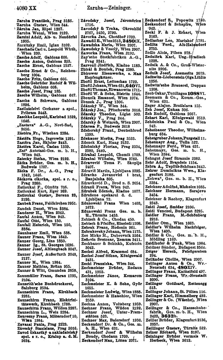 Compass 1922. Band VI: Österreich, Tschechoslowakei, Ungarn, Jugoslawien. - Page 554