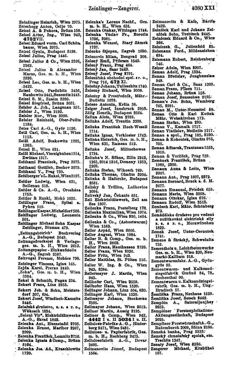 Compass 1922. Band VI: Österreich, Tschechoslowakei, Ungarn, Jugoslawien. - Page 555