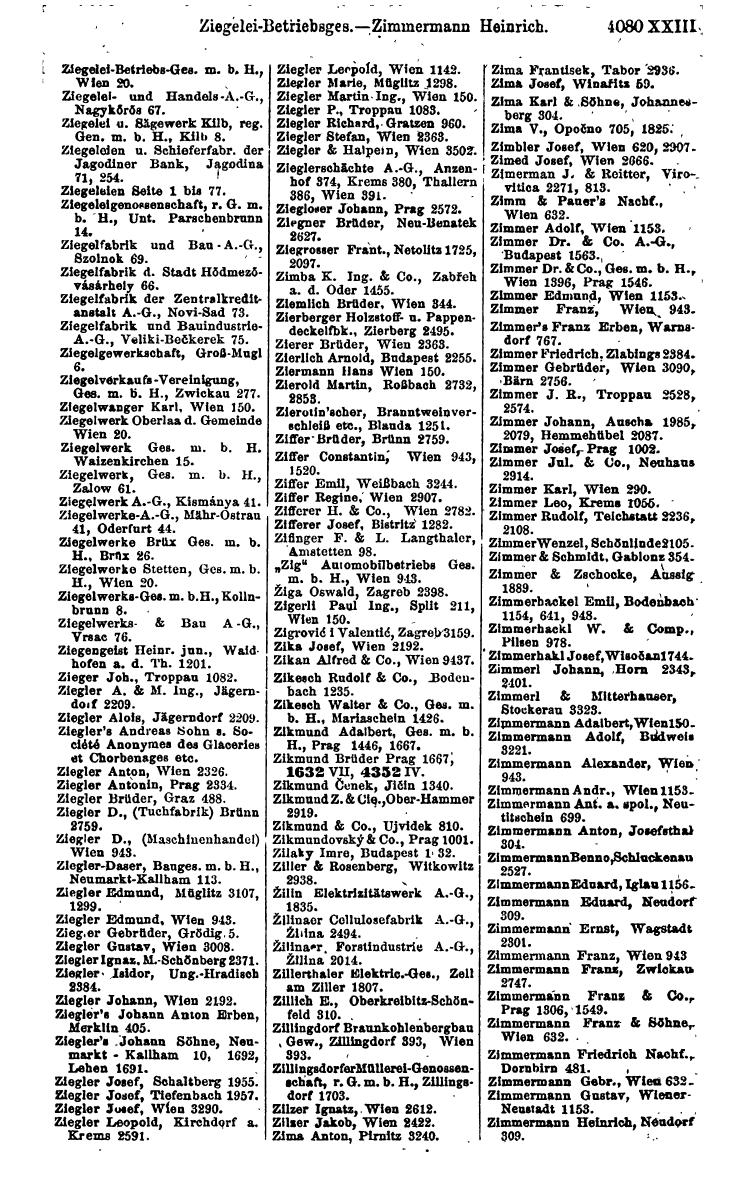 Compass 1922. Band VI: Österreich, Tschechoslowakei, Ungarn, Jugoslawien. - Page 557