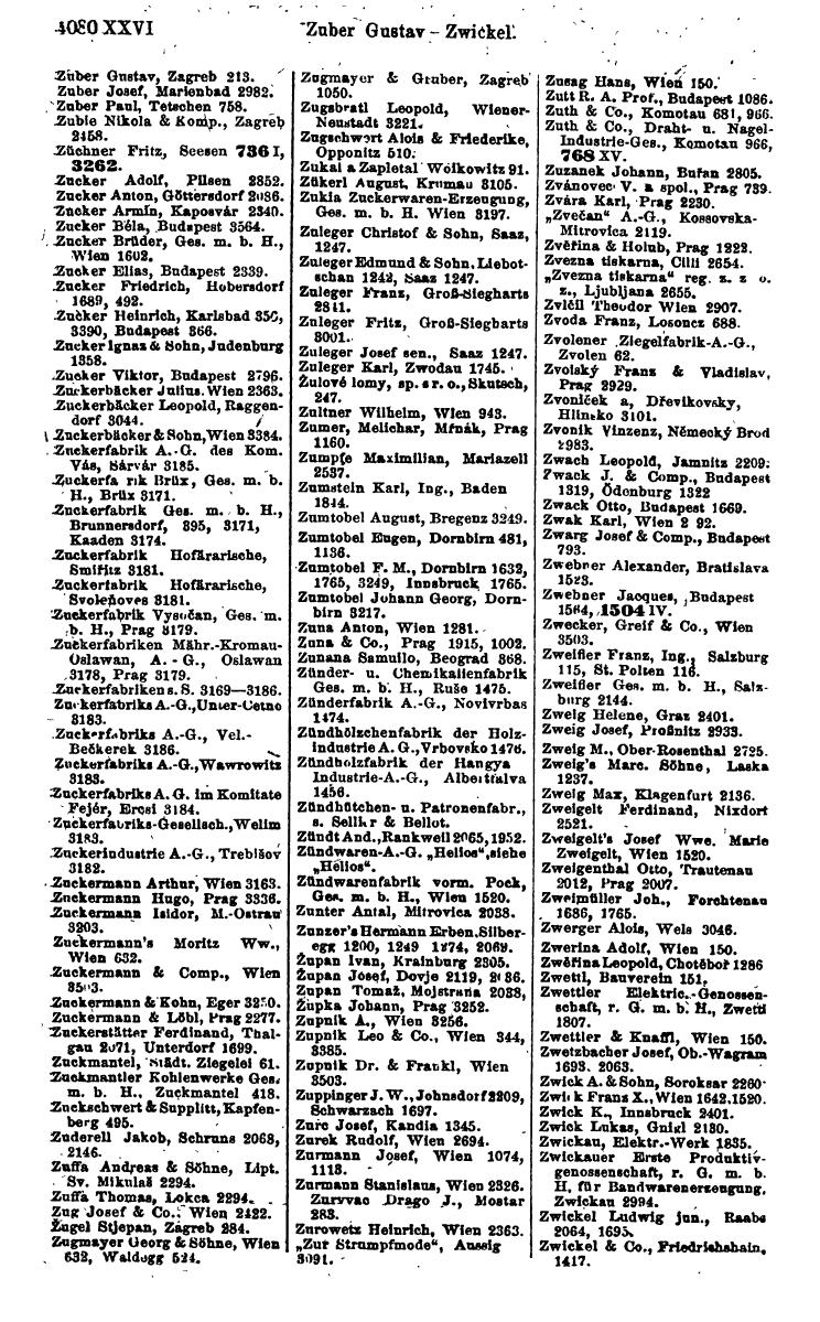 Compass 1922. Band VI: Österreich, Tschechoslowakei, Ungarn, Jugoslawien. - Page 560