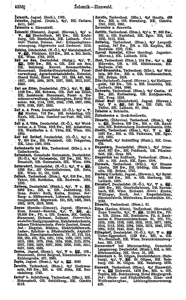 Compass 1922. Band VI: Österreich, Tschechoslowakei, Ungarn, Jugoslawien. - Page 752