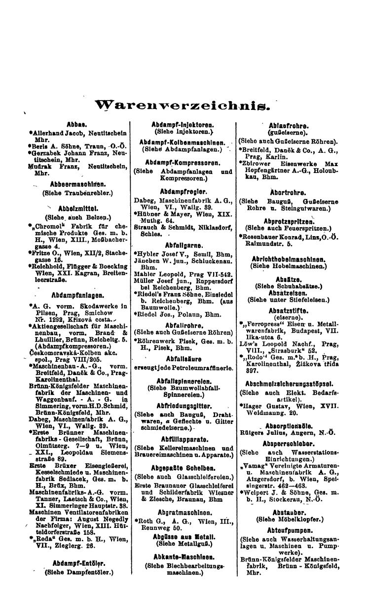 Compass 1922. Band VI: Österreich, Tschechoslowakei, Ungarn, Jugoslawien. - Page 760