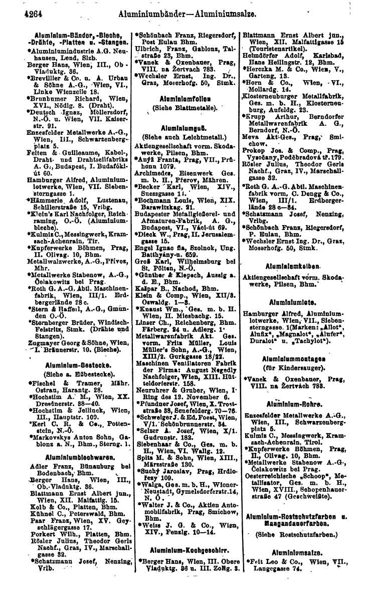 Compass 1922. Band VI: Österreich, Tschechoslowakei, Ungarn, Jugoslawien. - Page 766