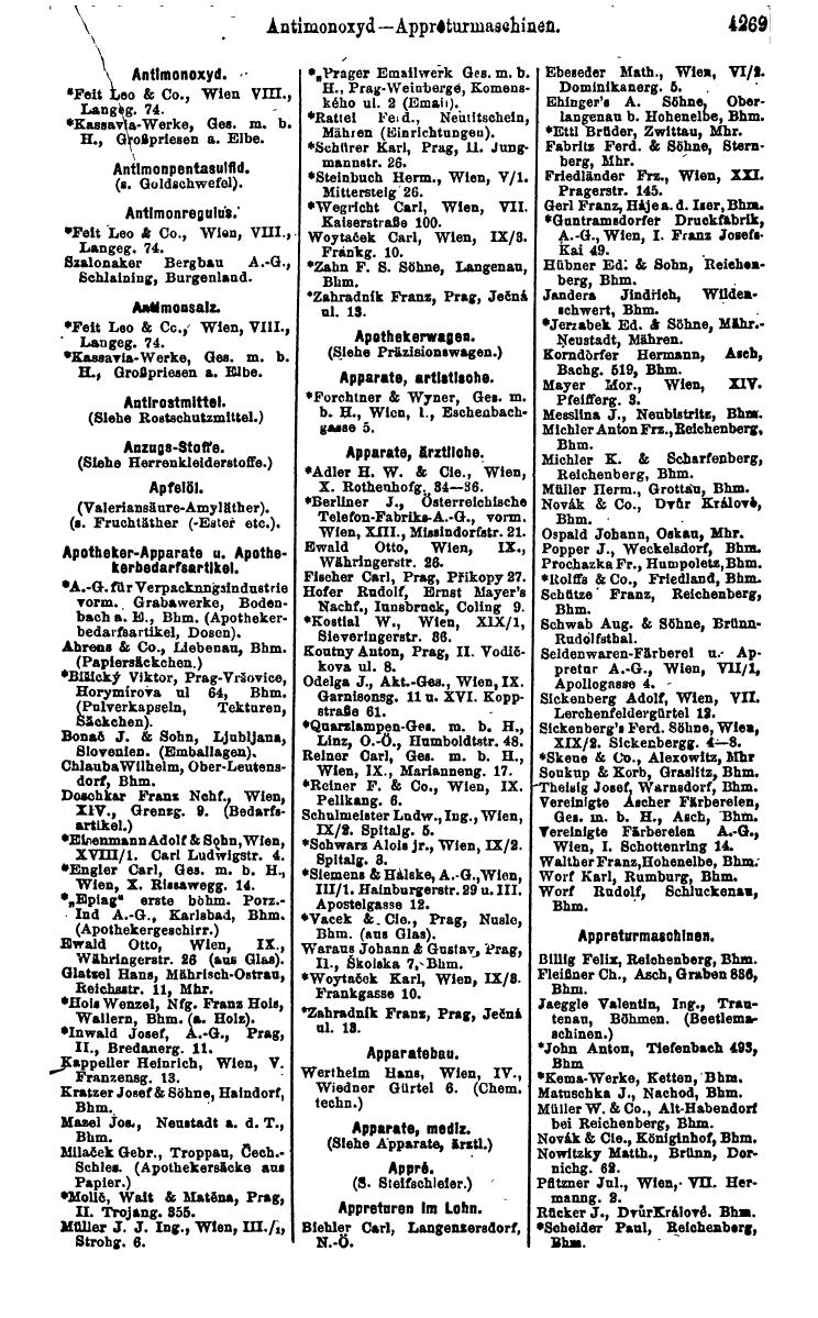 Compass 1922. Band VI: Österreich, Tschechoslowakei, Ungarn, Jugoslawien. - Page 771