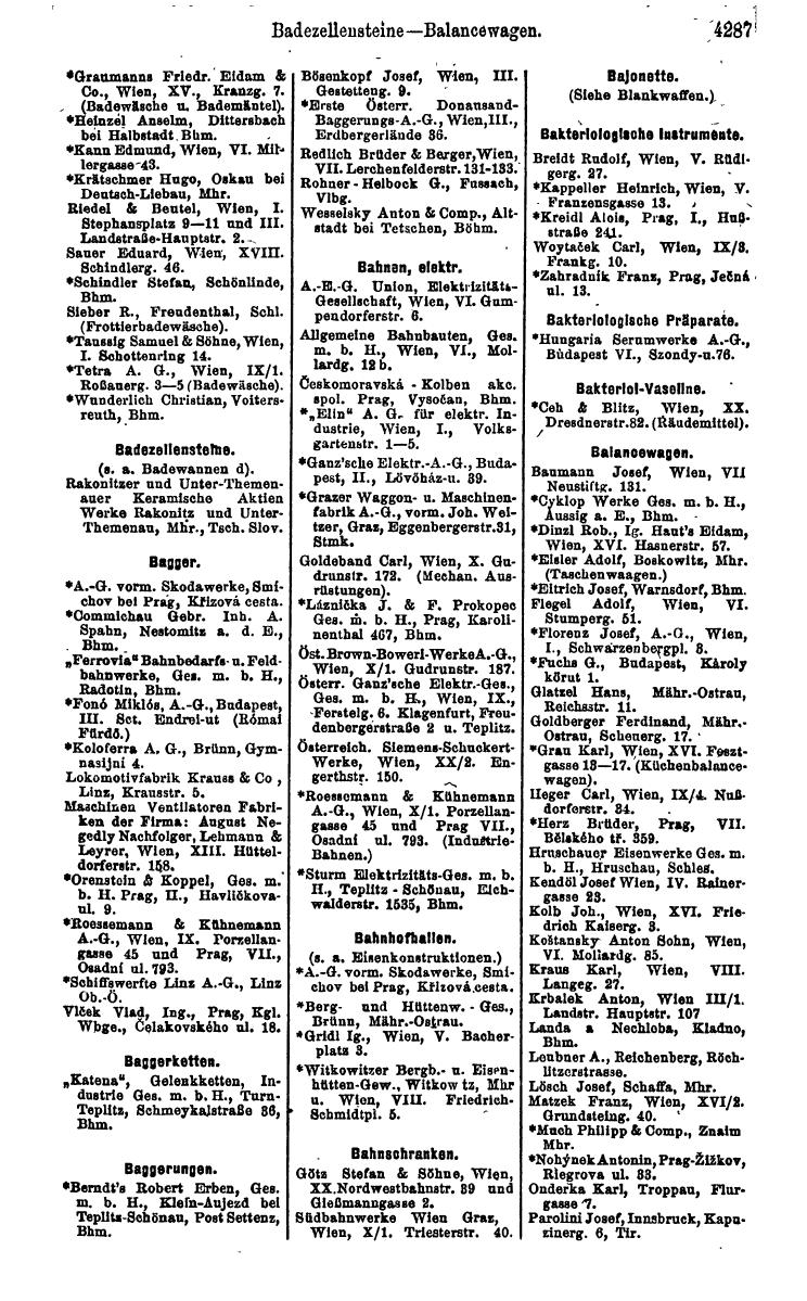 Compass 1922. Band VI: Österreich, Tschechoslowakei, Ungarn, Jugoslawien. - Page 789