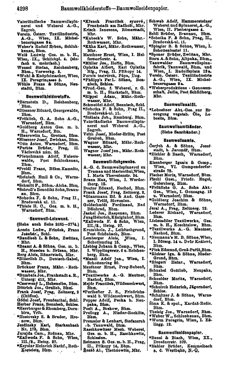 Compass 1922. Band VI: Österreich, Tschechoslowakei, Ungarn, Jugoslawien. - Page 800