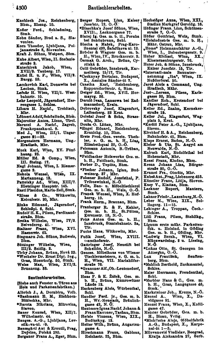 Compass 1922. Band VI: Österreich, Tschechoslowakei, Ungarn, Jugoslawien. - Page 802