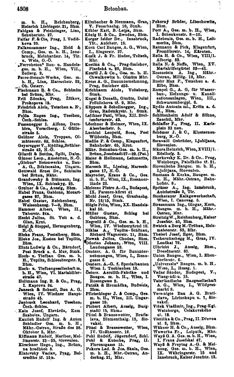 Compass 1922. Band VI: Österreich, Tschechoslowakei, Ungarn, Jugoslawien. - Page 812