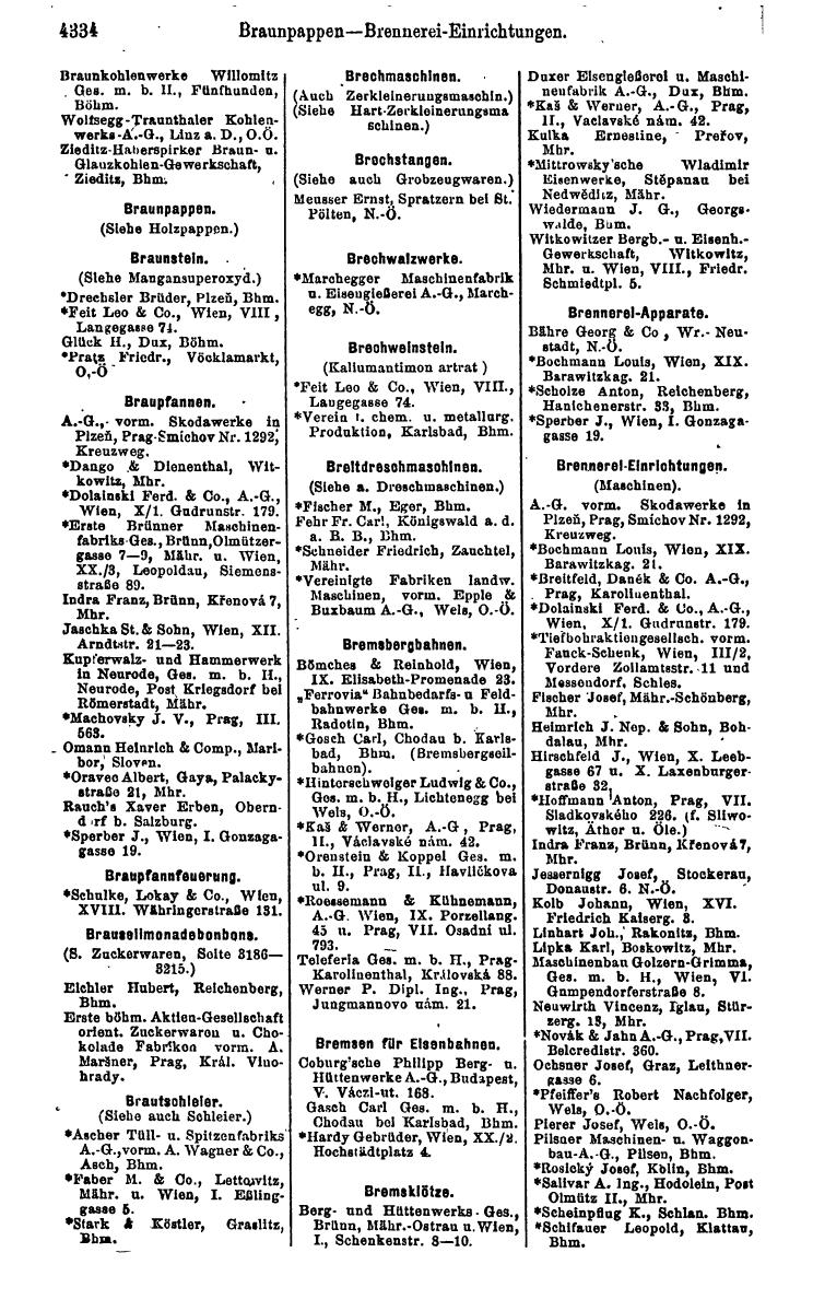 Compass 1922. Band VI: Österreich, Tschechoslowakei, Ungarn, Jugoslawien. - Seite 838