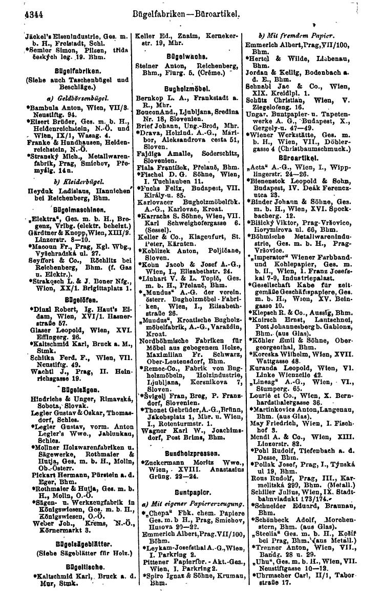 Compass 1922. Band VI: Österreich, Tschechoslowakei, Ungarn, Jugoslawien. - Page 848
