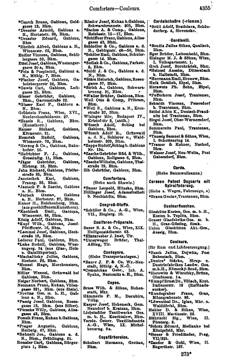 Compass 1922. Band VI: Österreich, Tschechoslowakei, Ungarn, Jugoslawien. - Page 863