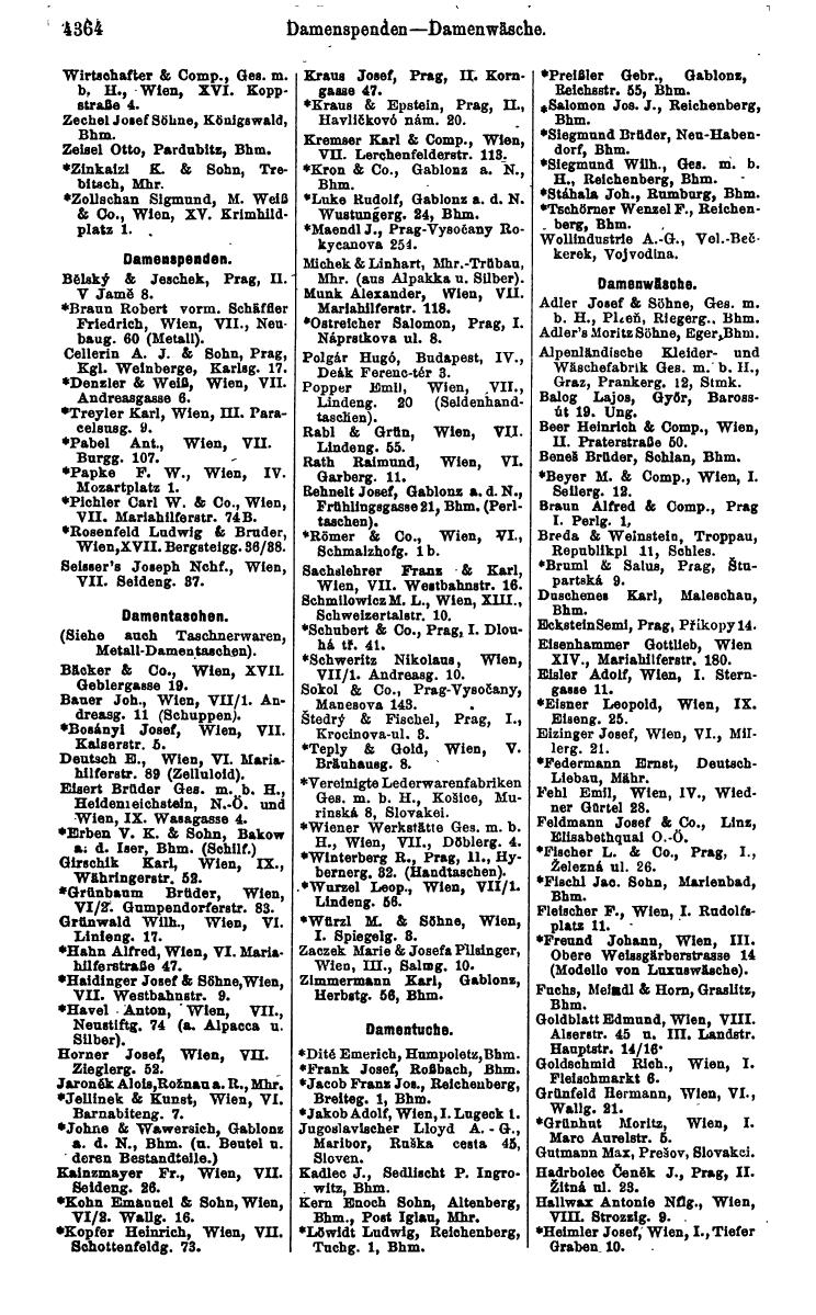 Compass 1922. Band VI: Österreich, Tschechoslowakei, Ungarn, Jugoslawien. - Page 872