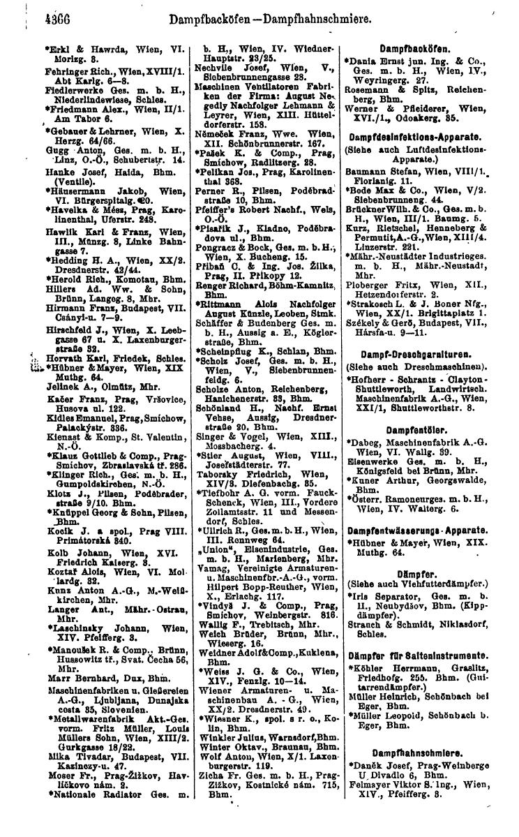 Compass 1922. Band VI: Österreich, Tschechoslowakei, Ungarn, Jugoslawien. - Page 874