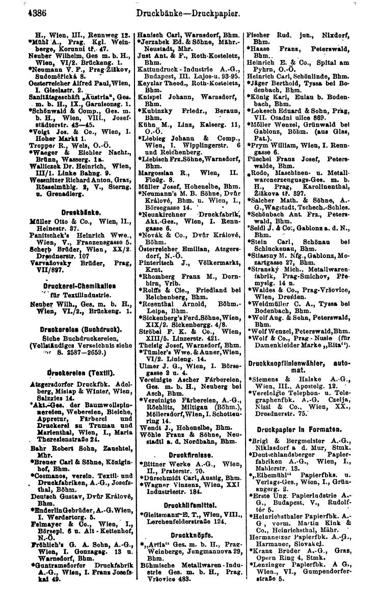 Compass 1922. Band VI: Österreich, Tschechoslowakei, Ungarn, Jugoslawien. - Page 894