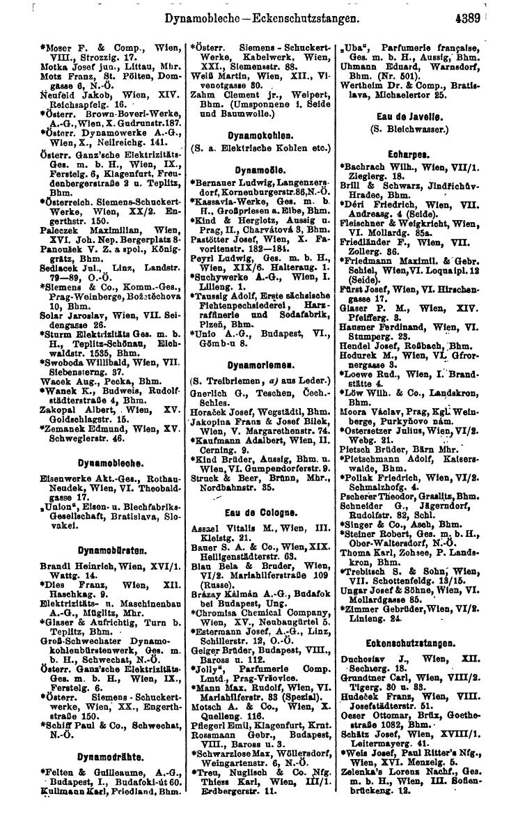 Compass 1922. Band VI: Österreich, Tschechoslowakei, Ungarn, Jugoslawien. - Page 897