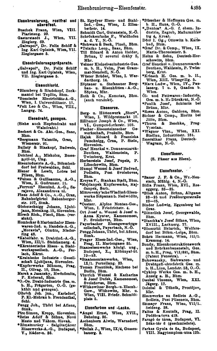 Compass 1922. Band VI: Österreich, Tschechoslowakei, Ungarn, Jugoslawien. - Page 903